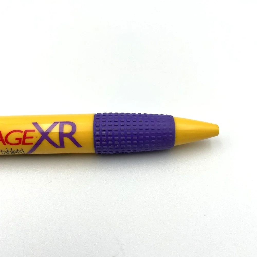 Glucophage XR Drug Rep Advertising Pen Pharma Promo Yellow Purple Collectible